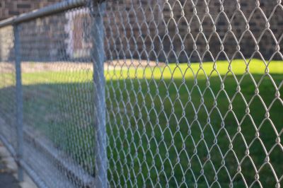 Repaired Chain Link Fence