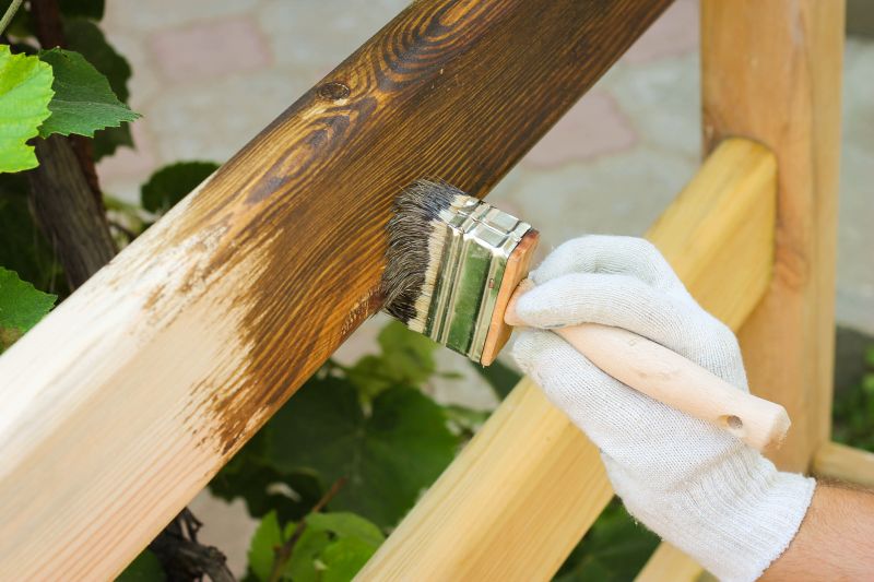 Fence Staining Process